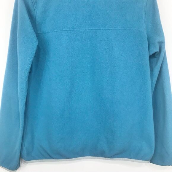 Patagonia Teal Blue Quarter Snap Micro Fleece Performance Layer Pullover - Picture 11 of 14